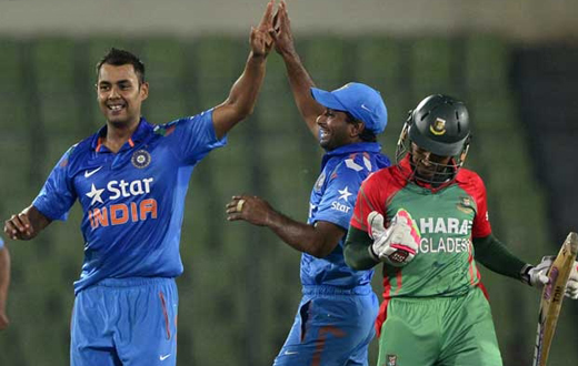 Binny helps India defend 105
